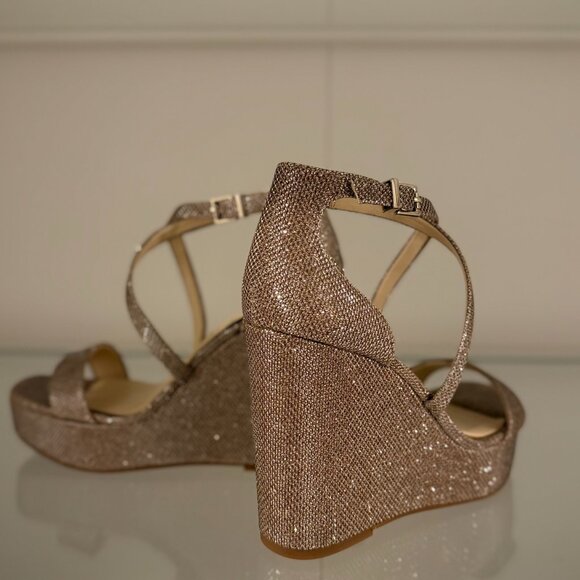 Sparkle Wedge Holiday Sandal Jessica Simpson 7.5 NWT - Picture 2 of 10